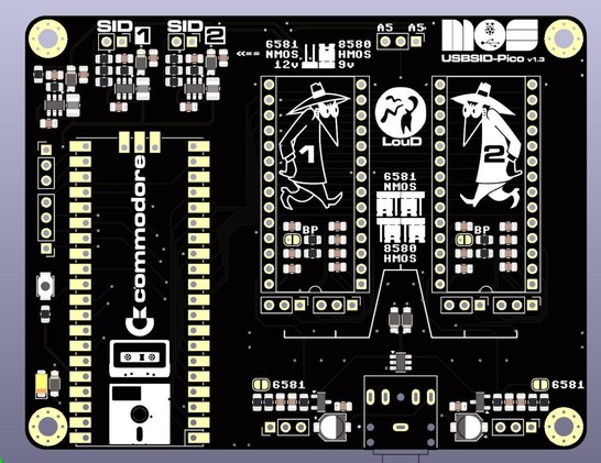 Almost done 😎 new USBSID-Pico pcb revision.
#retro #commodore #chiptunes