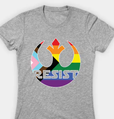 ALL TEES $16 NOW!

RESIST LGBTQI+ OPPRESSION - REBELLION RESISTANCE T-Shirt, Stickers and more
merch

https://www.teepublic.com/t-shirt/73077585-resist-lgbtqi-oppression-rebellion-resistance?store_id=2675636
#starwars #rogueone #rebellion #andor #resist #nokings #lgbtqi+ #humanrights #lgbt #trans #loveislove #tshirts #stickers #mugs #coffeemugs