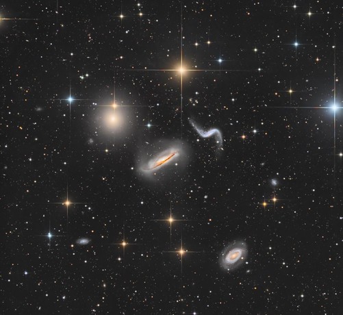Portrait of cluster of galaxies.
