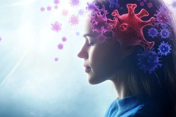 This shows a woman's face.