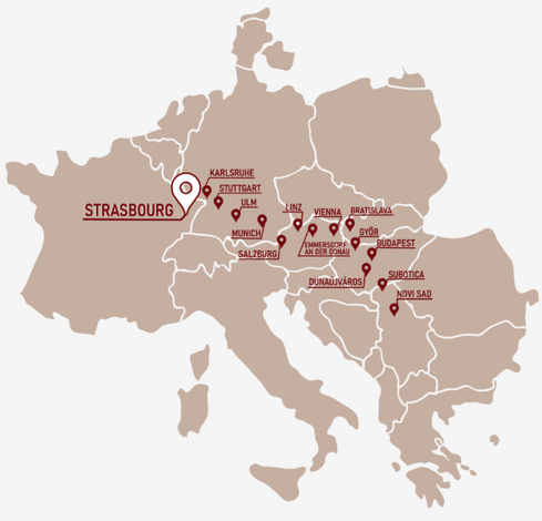 Follow student cyclists on their journey from Novi Sad to Strasbourg!