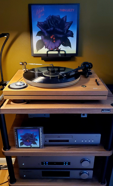 TOP:

Artist: Thin Lizzy
Album: Black Rose: A Rock Legend (1979)
Release: 2020 reissue
Region: Europe
Label: Vertigo – 0802640

BOTTOM:

Artist: Thin Lizzy
Album: Black Rose: A Rock Legend (1979)
Release: 1993 remaster
Region: CD
Label: Metal Blade Records – 9 45172-2