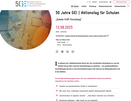 Ausschnitt der verlinkten Seite
