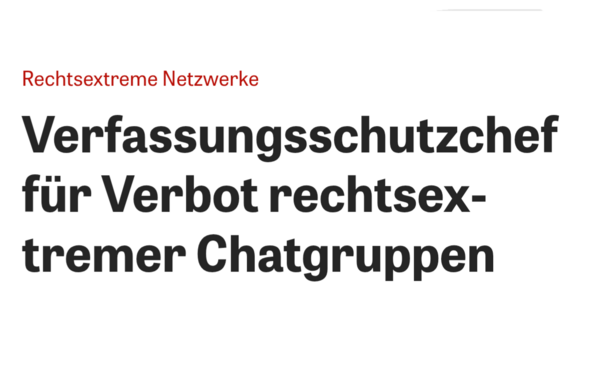 Überschrift des im Beitrag verlinkten Artikels