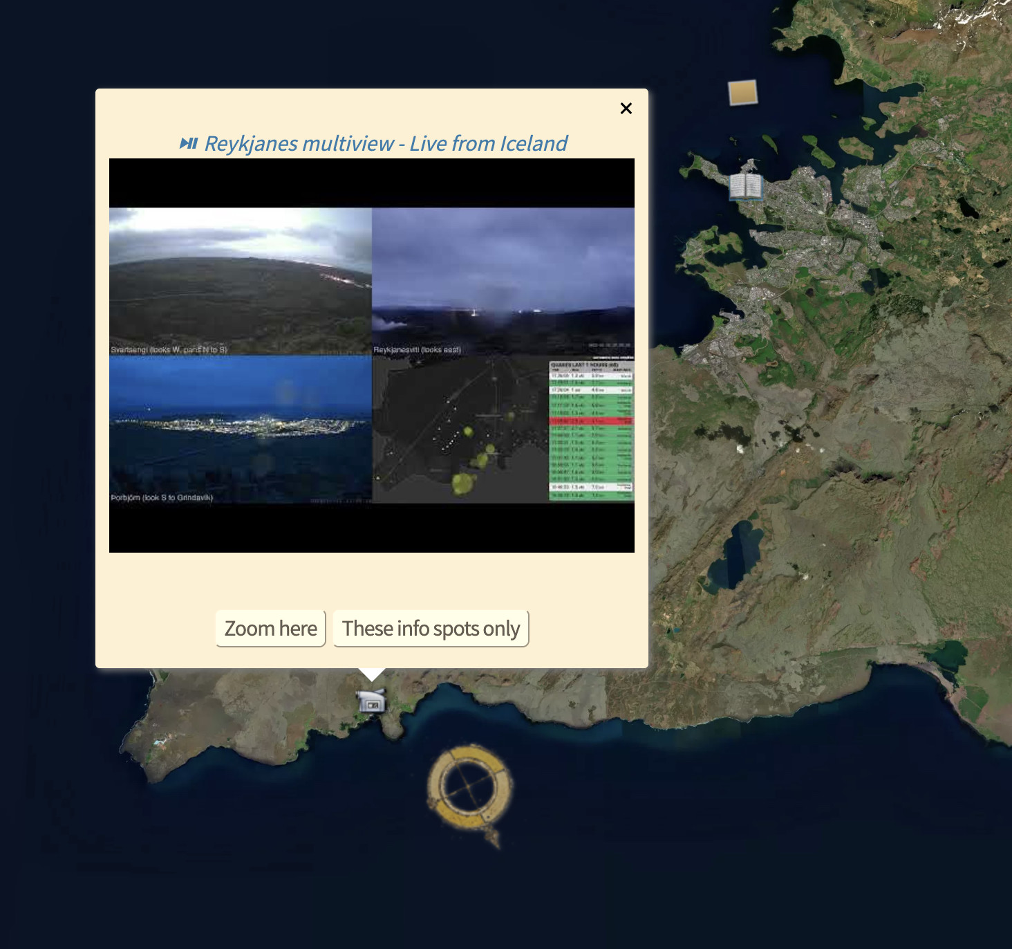 live video from Iceland