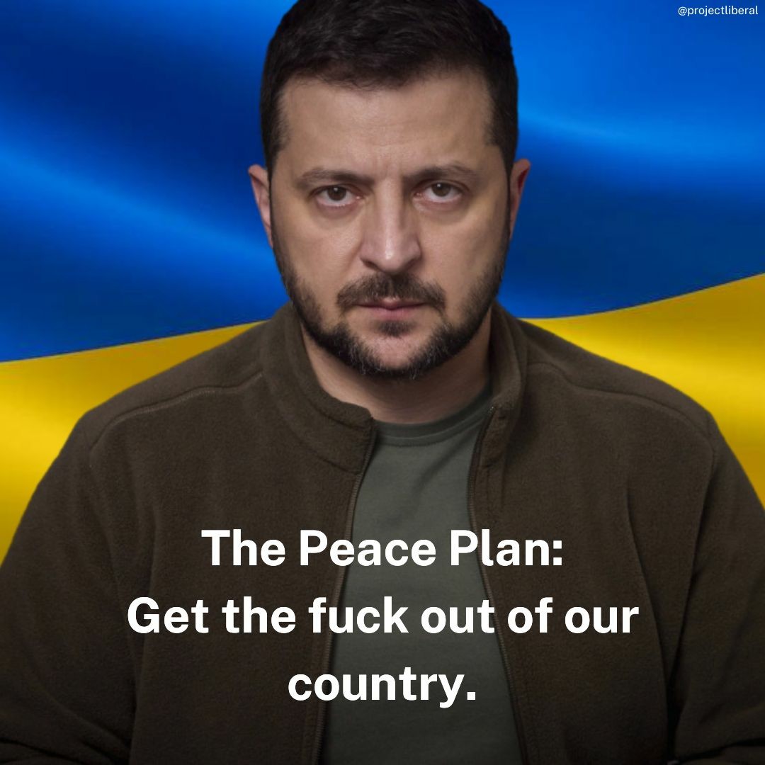 The Peace plan, geht the fuck out of our country, selensky