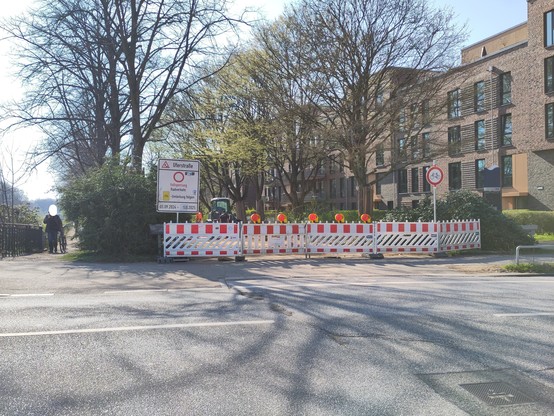 Gesperrter Abschnitt Veloroute 6: angekündigte Vollsperrung mit Umleitung vom 05.09.24 - 15.05.25