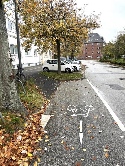 Radwegführung aus der Wechselstelle