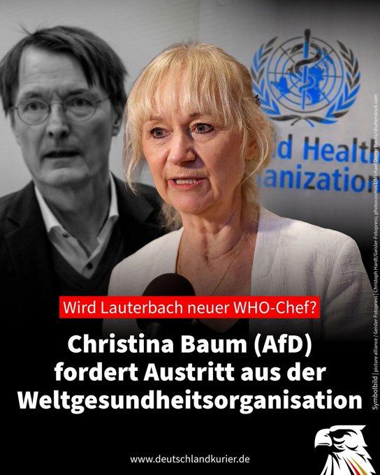 AFD fordert Austritt aus der weltgesundheitsorganisation