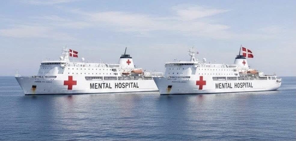 Zwei dänische lazarettschiffe auf dem Weg nach...