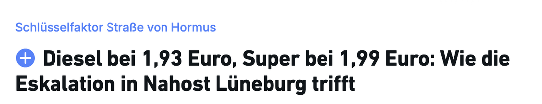 Landeszeitung

Diesel bei 1,93 Euro, Super bei 1,99 Euro: Wie die Eskalation in Nahost Lüneburg trifft