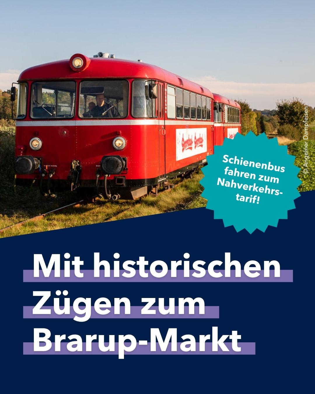 Mit historischen Zügen zum Brarup-Markt