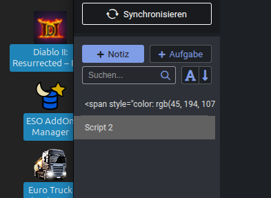 Das Bild zeigt ein Screenshot von Joplin