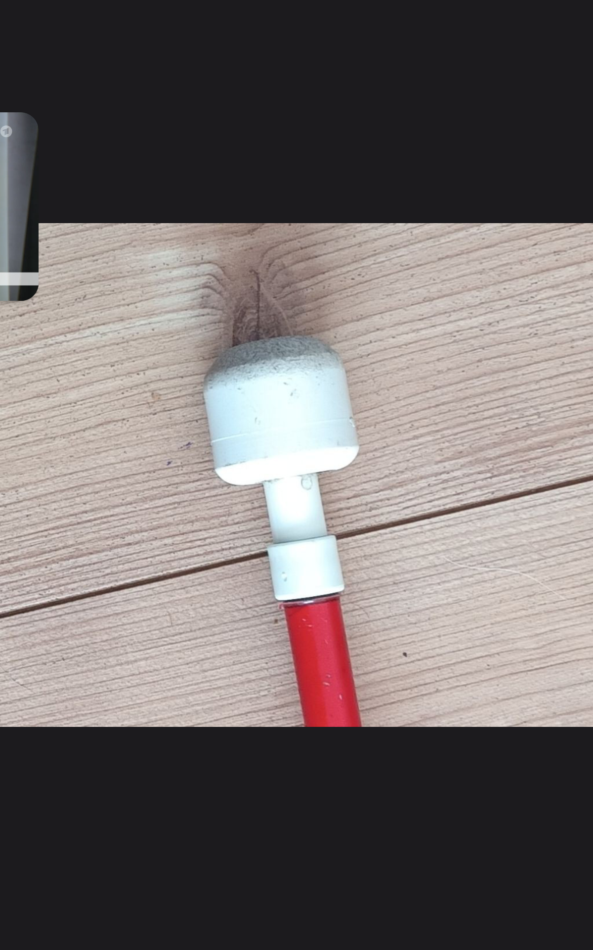 Spitze eibes Blindenstocks