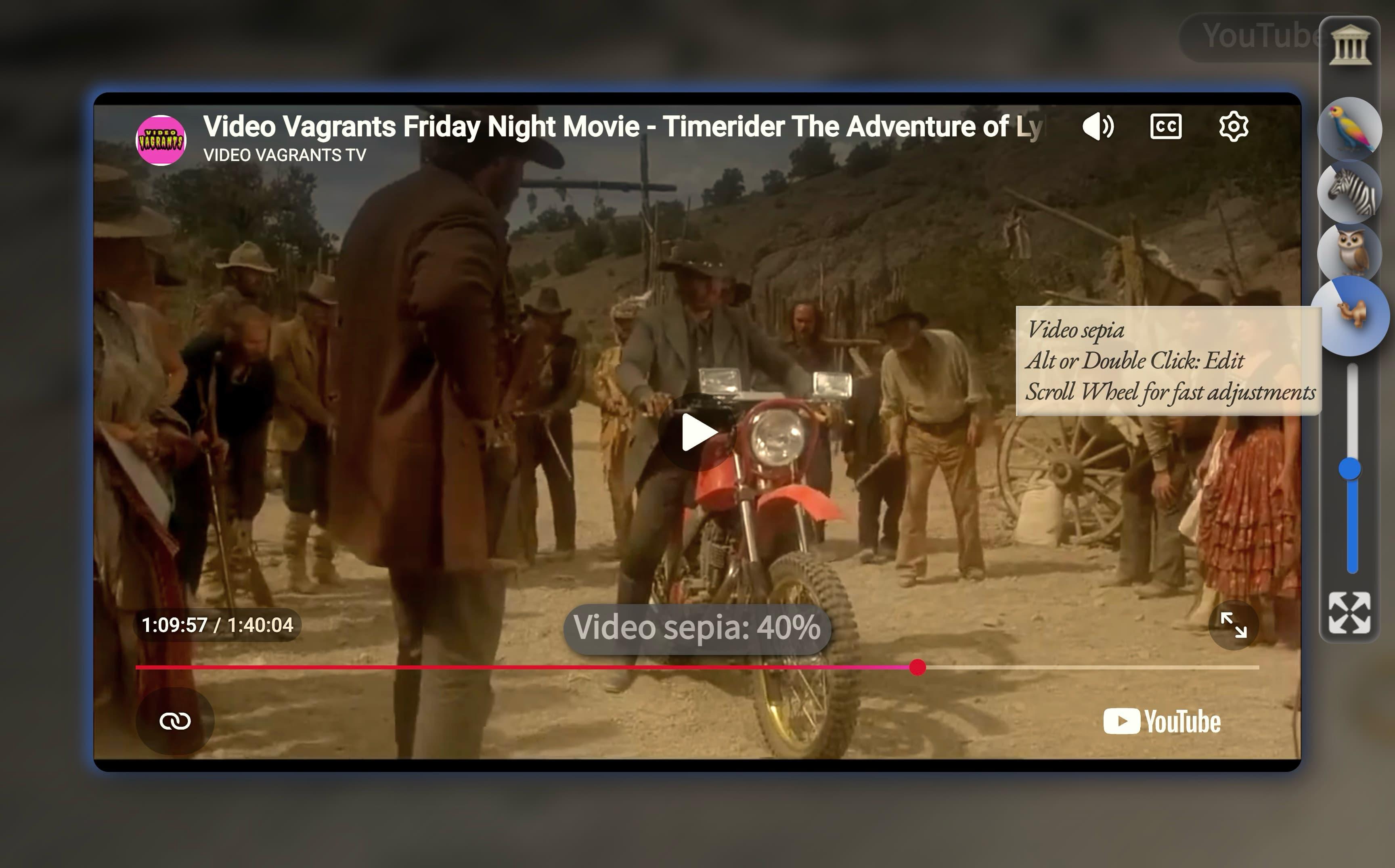 Neues Kamel-Icon für den Video-Sepia-Filter