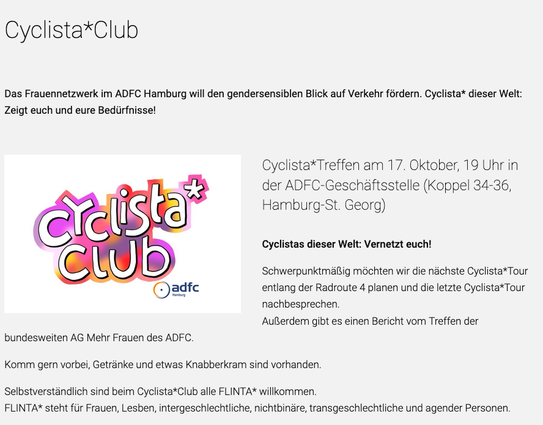 Screenshot vom oberen Teil der verlinkten Seite.
